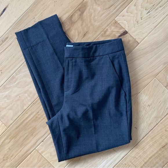 Everlane Trousers Gray Wool Suiting Slim Tapered Ankle Crop Classic Pants Size 8 - Picture 9 of 9